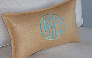 Embroidered Pillow Cover